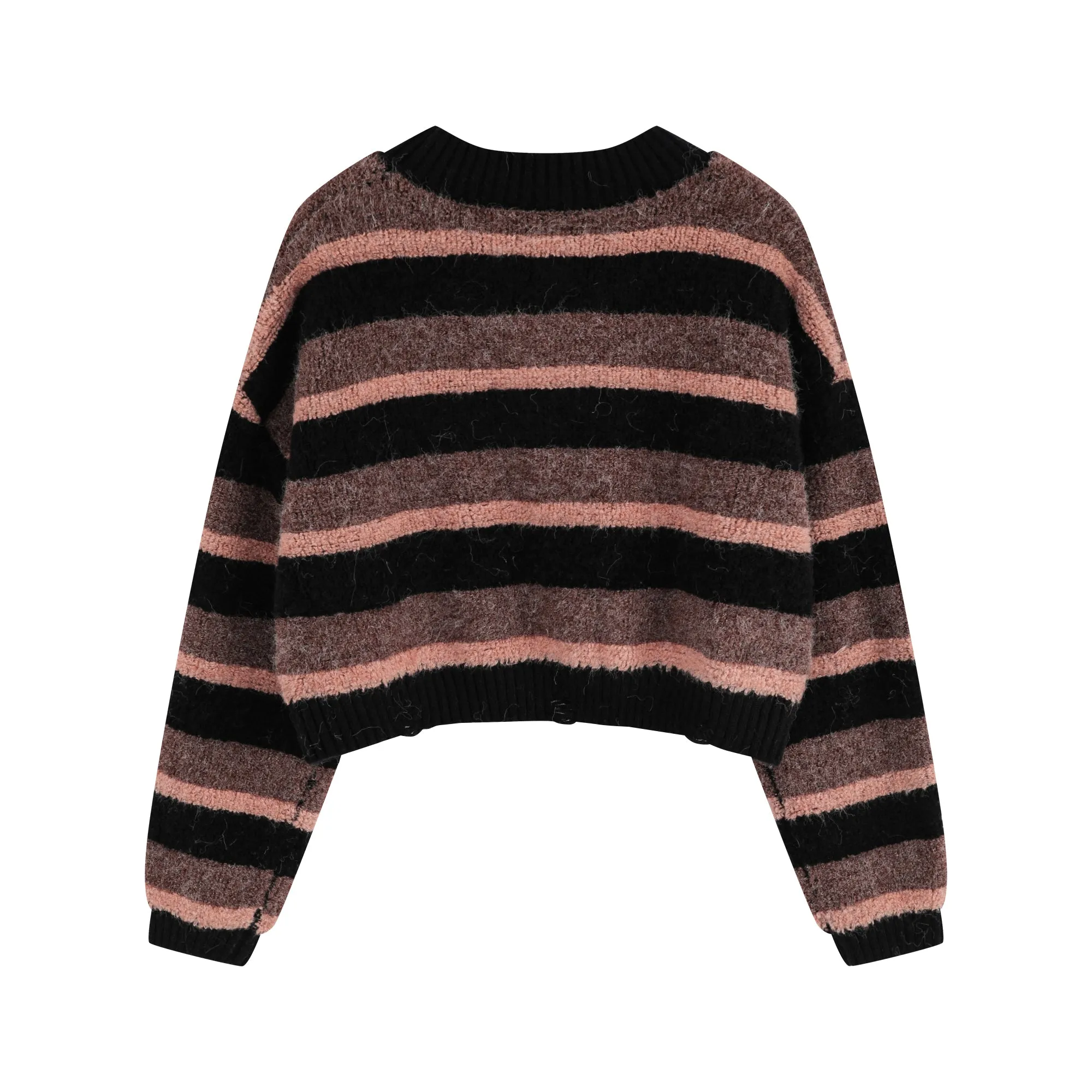 Faire Echo short striped sweater