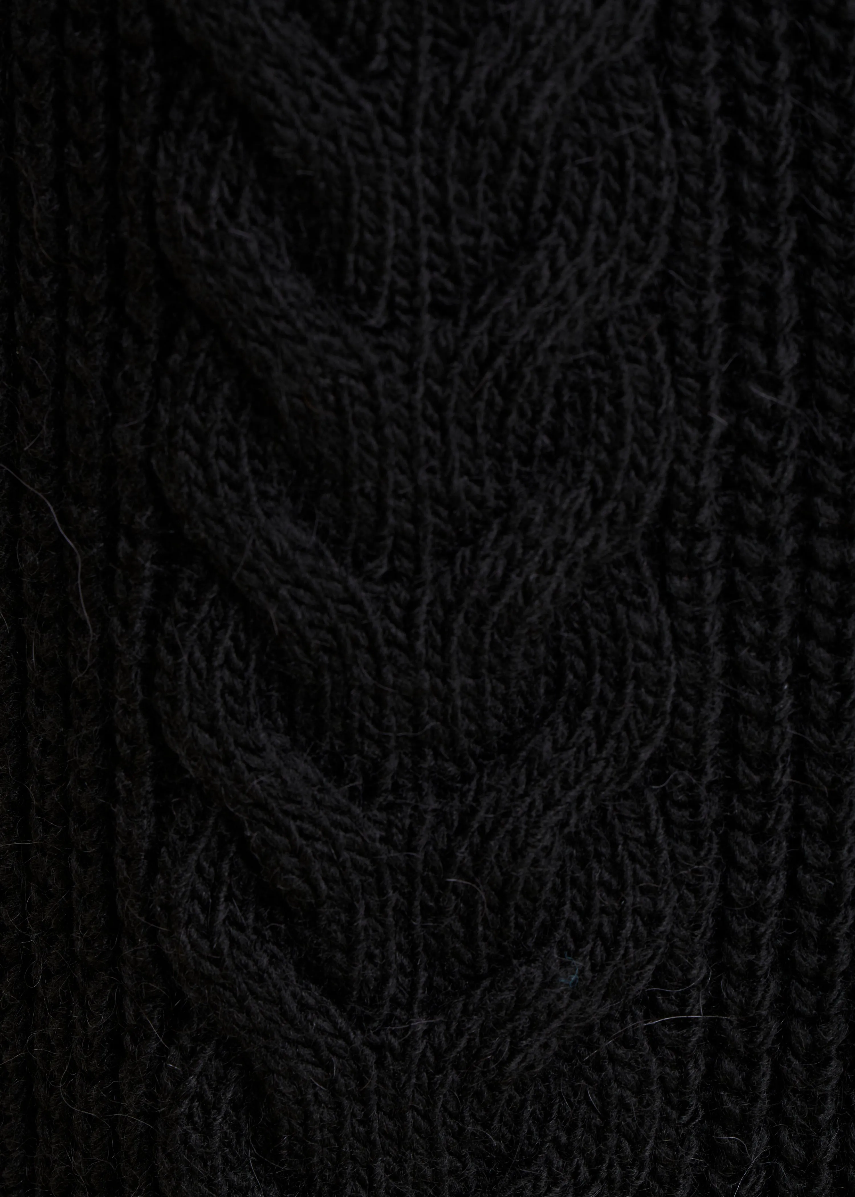 Gilet noir mi-long ample