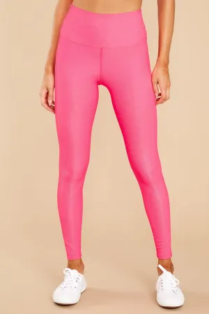 Glitter Ayla Neon Pink Leggings