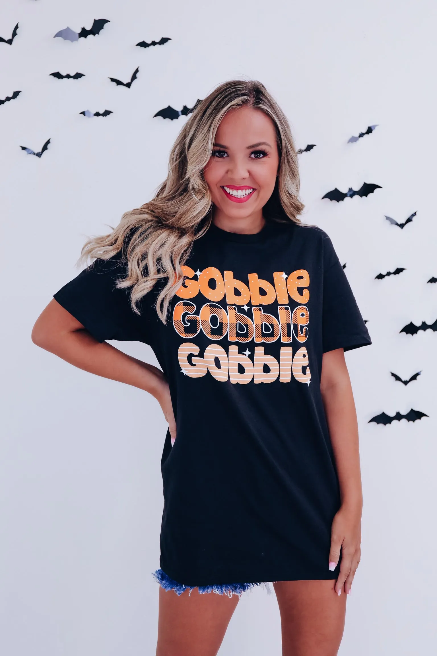 Gobble Gobble.. Graphic Tee - Black