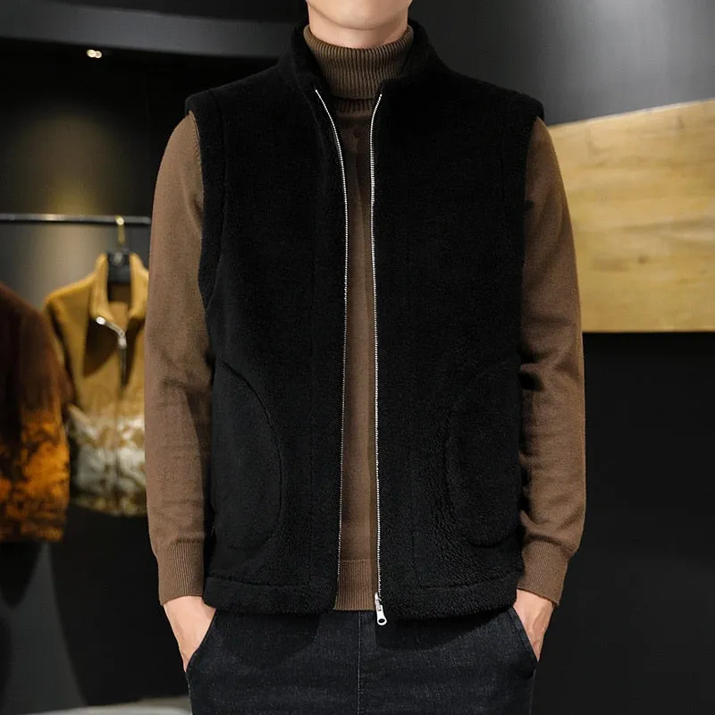 Granular Fleece Thickened Vest