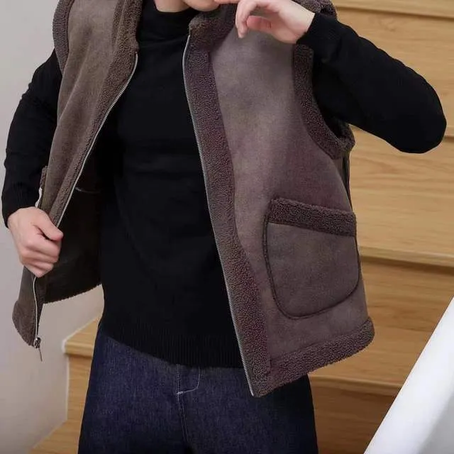 Granular Fleece Thickened Vest