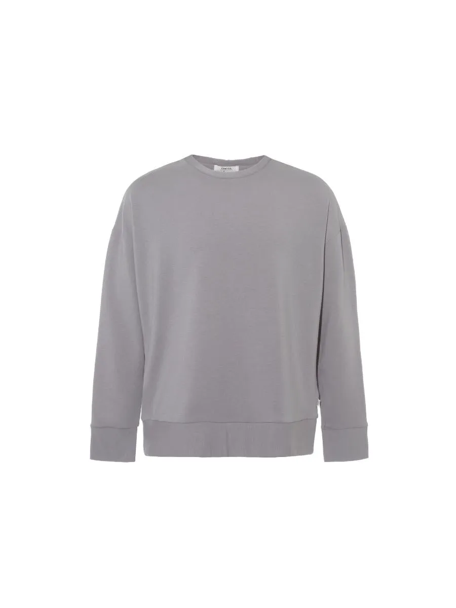 Grey Tencel Loungewear Sweater