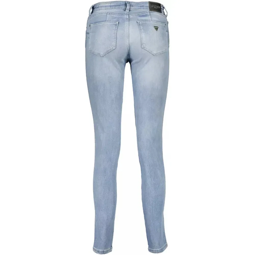 Guess Jeans Light Blue Cotton Women Jeans