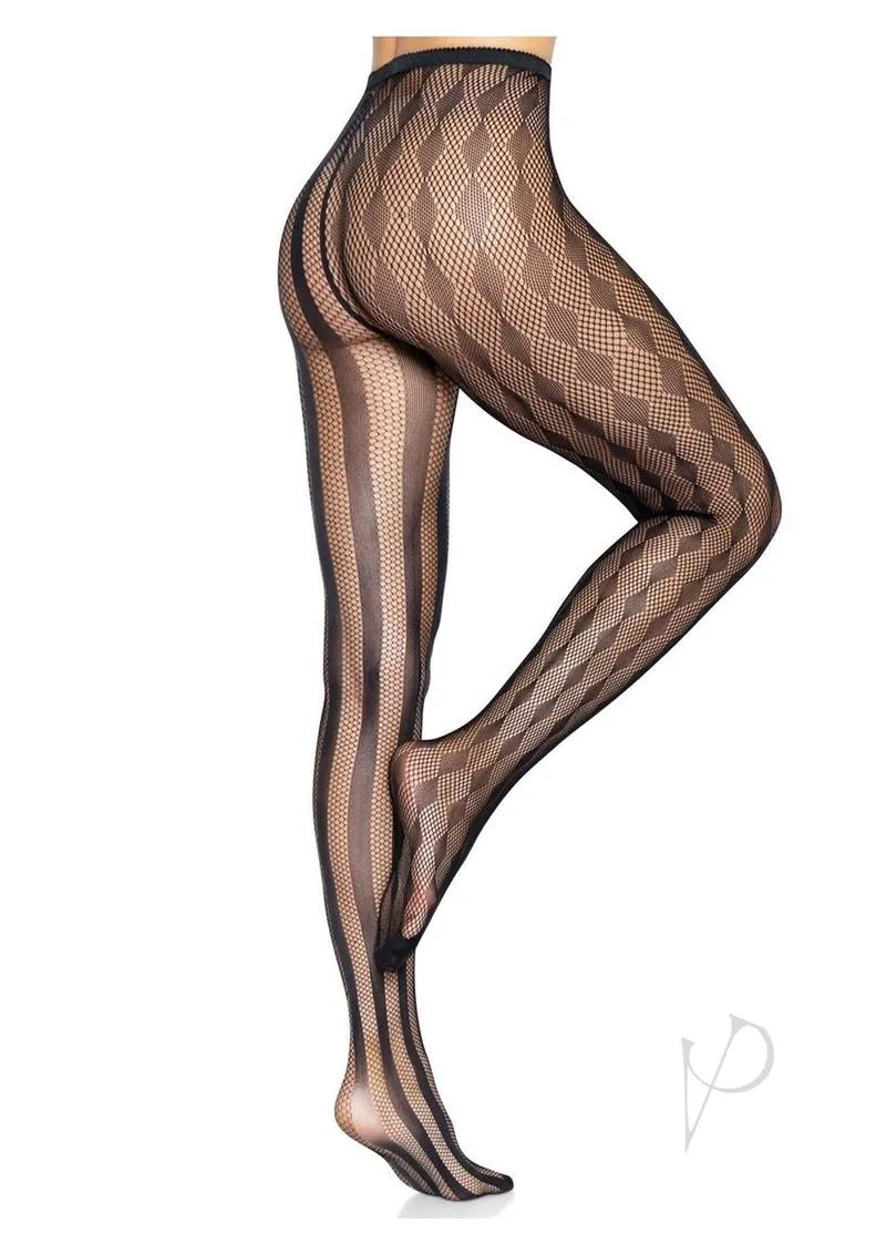 Harlequin Net Tights Os Black