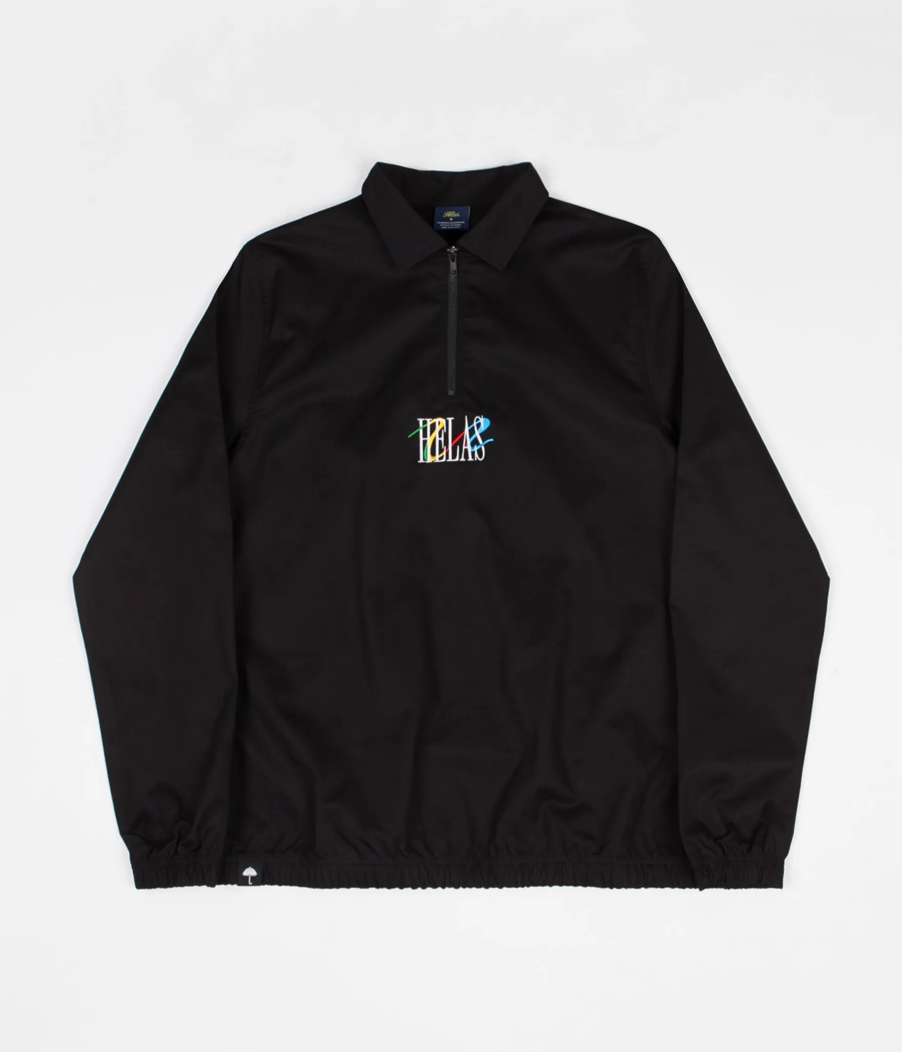 Helas Wavy Quarter Zip Pullover Jacket - Black