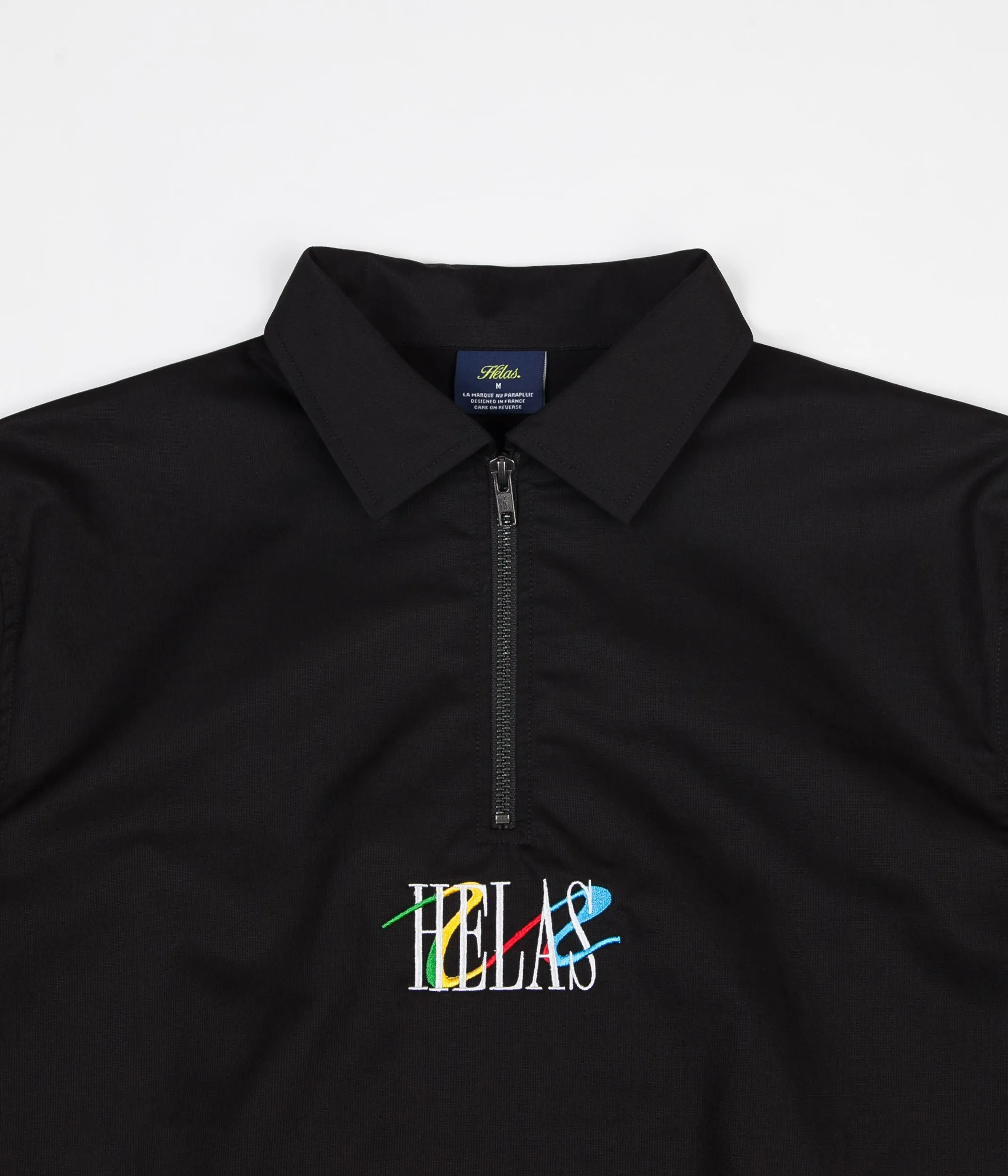 Helas Wavy Quarter Zip Pullover Jacket - Black