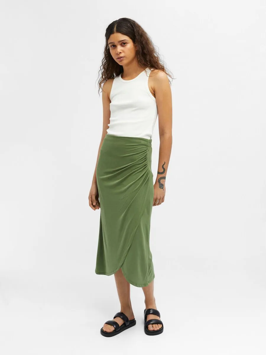 JANE MIDI SKIRT (VINEYARD GREEN)