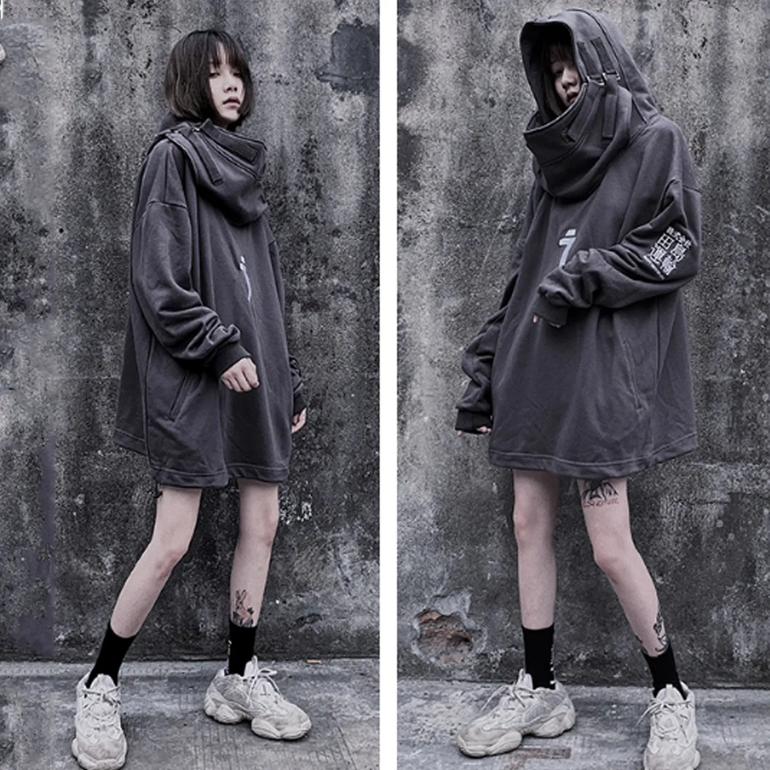 Japanese Style Oversize Hip Hop Hoodie