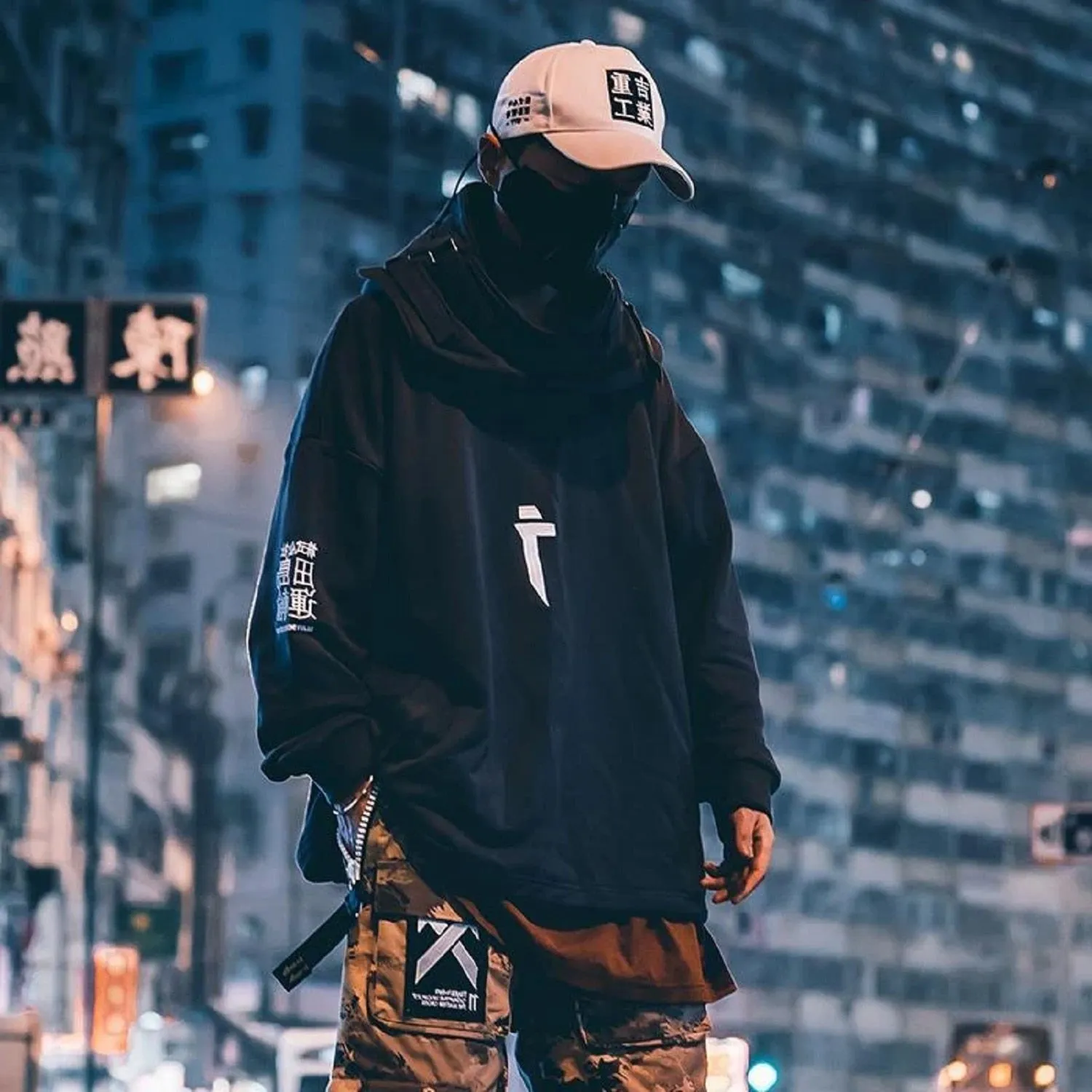 Japanese Style Oversize Hip Hop Hoodie