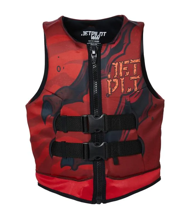 Jetpilot Rex Cause Boys Life Vest (2024) - Red