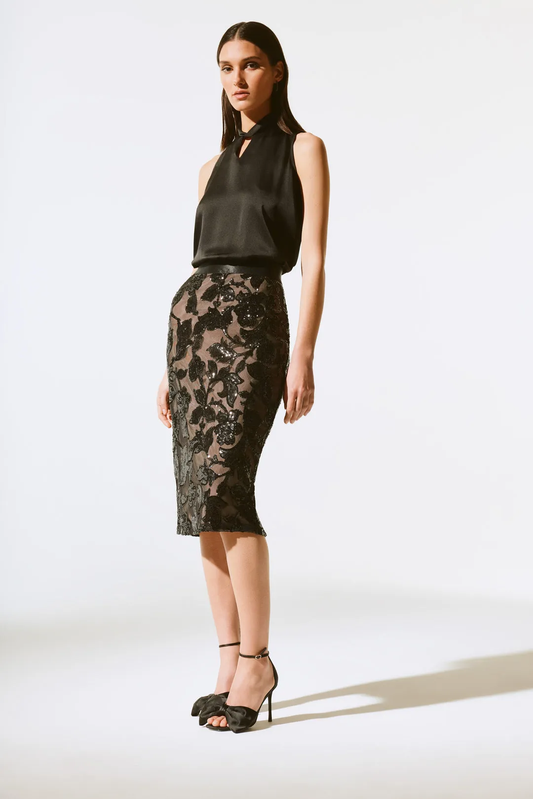 Joseph Ribkoff sequin skirt