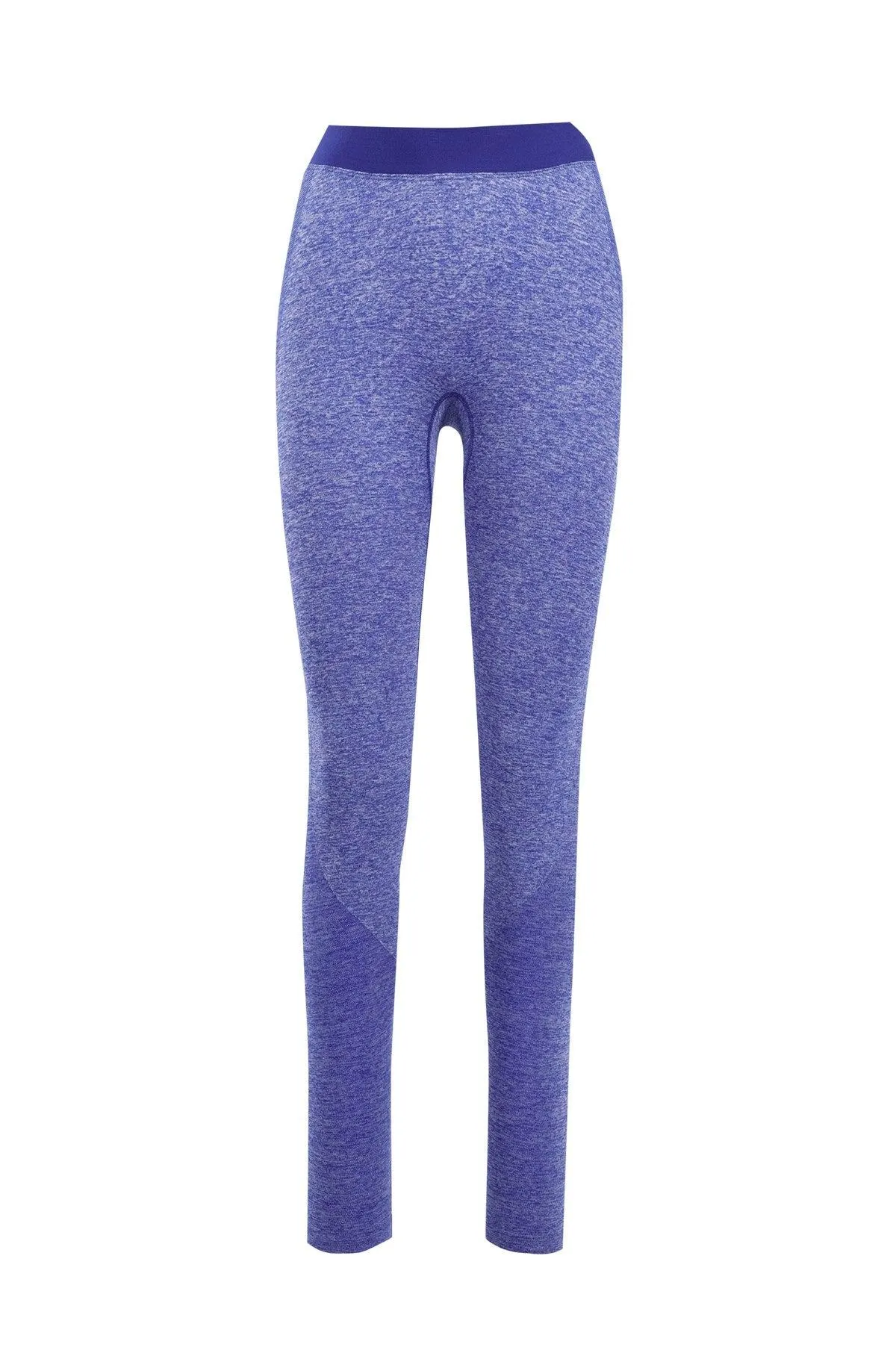 Ladies Seamless Leggings - Blue Marle