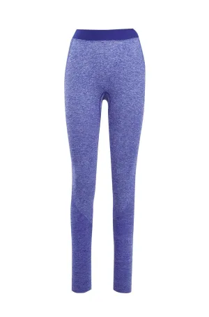 Ladies Seamless Leggings - Blue Marle