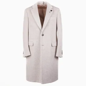 Lardini Plush Alpaca and Wool Overcoat