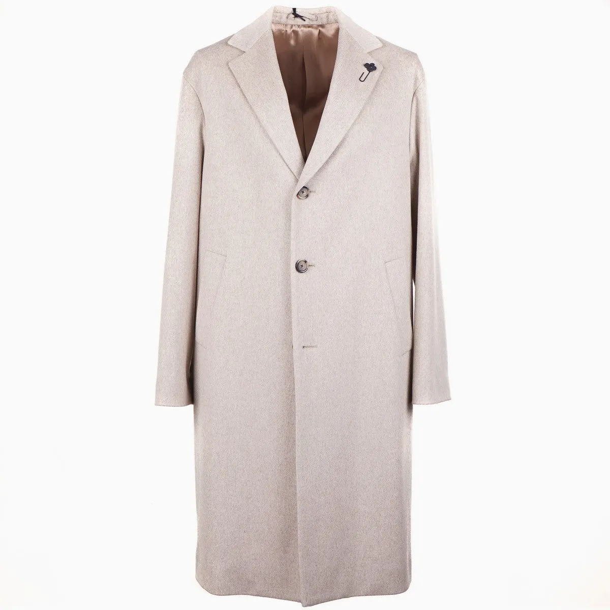 Lardini Soft Brushed Wool Overcoat