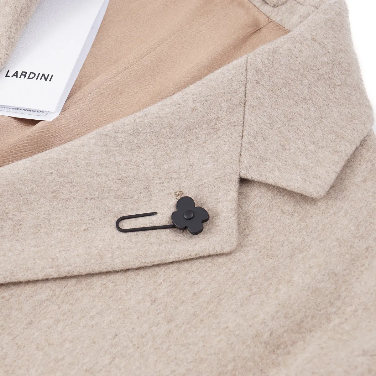 Lardini Soft Brushed Wool Overcoat