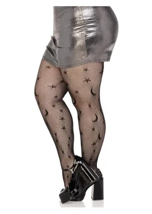 Leg Avenue Celestial Net Tights - 1x-2x