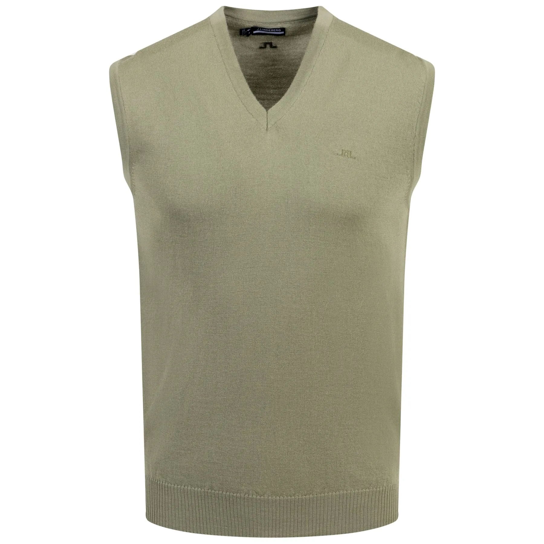 Liam Tour Merino Knitted Vest Oil Green - SS24