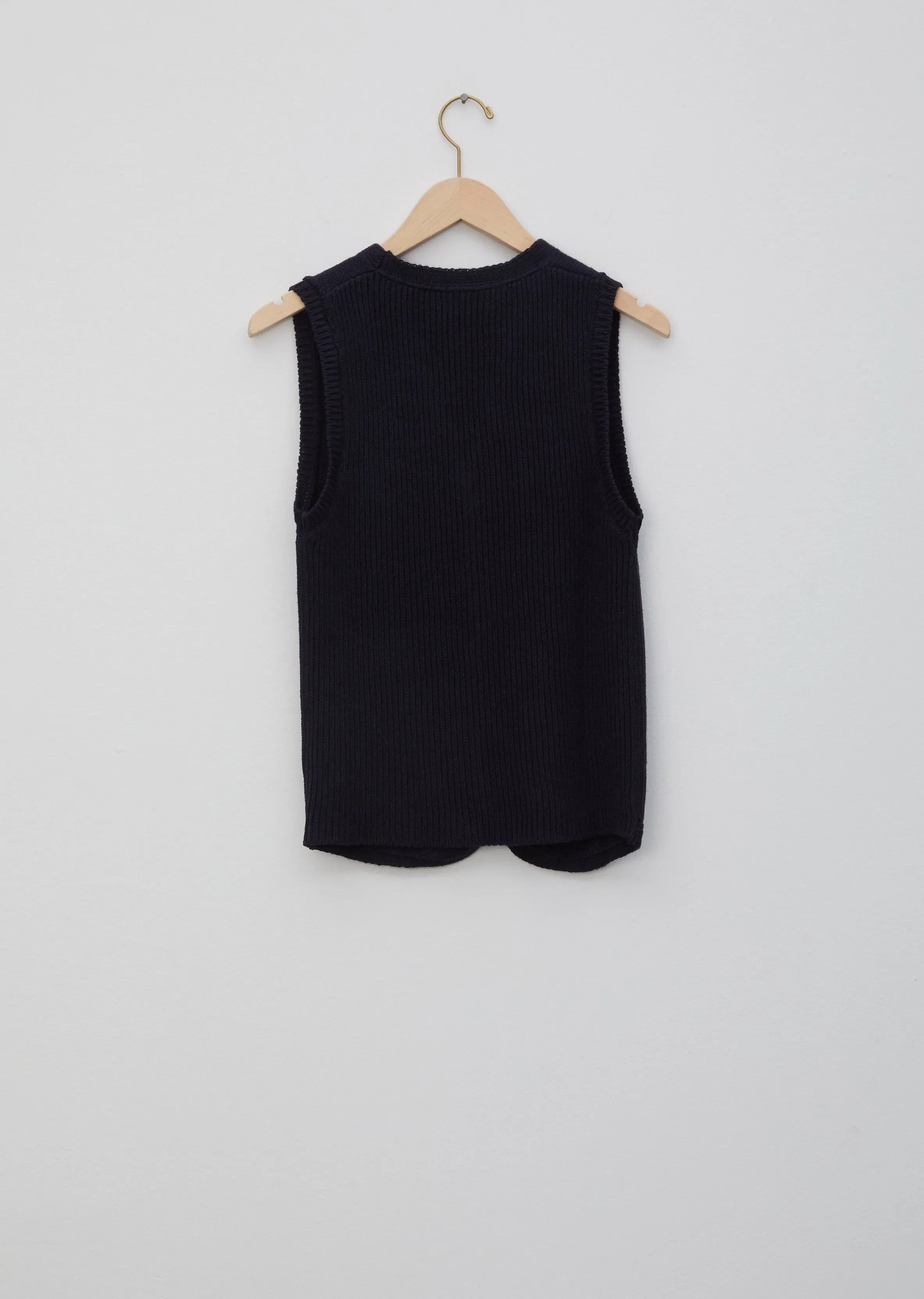 Linen Cotton Rib Back Waistcoat