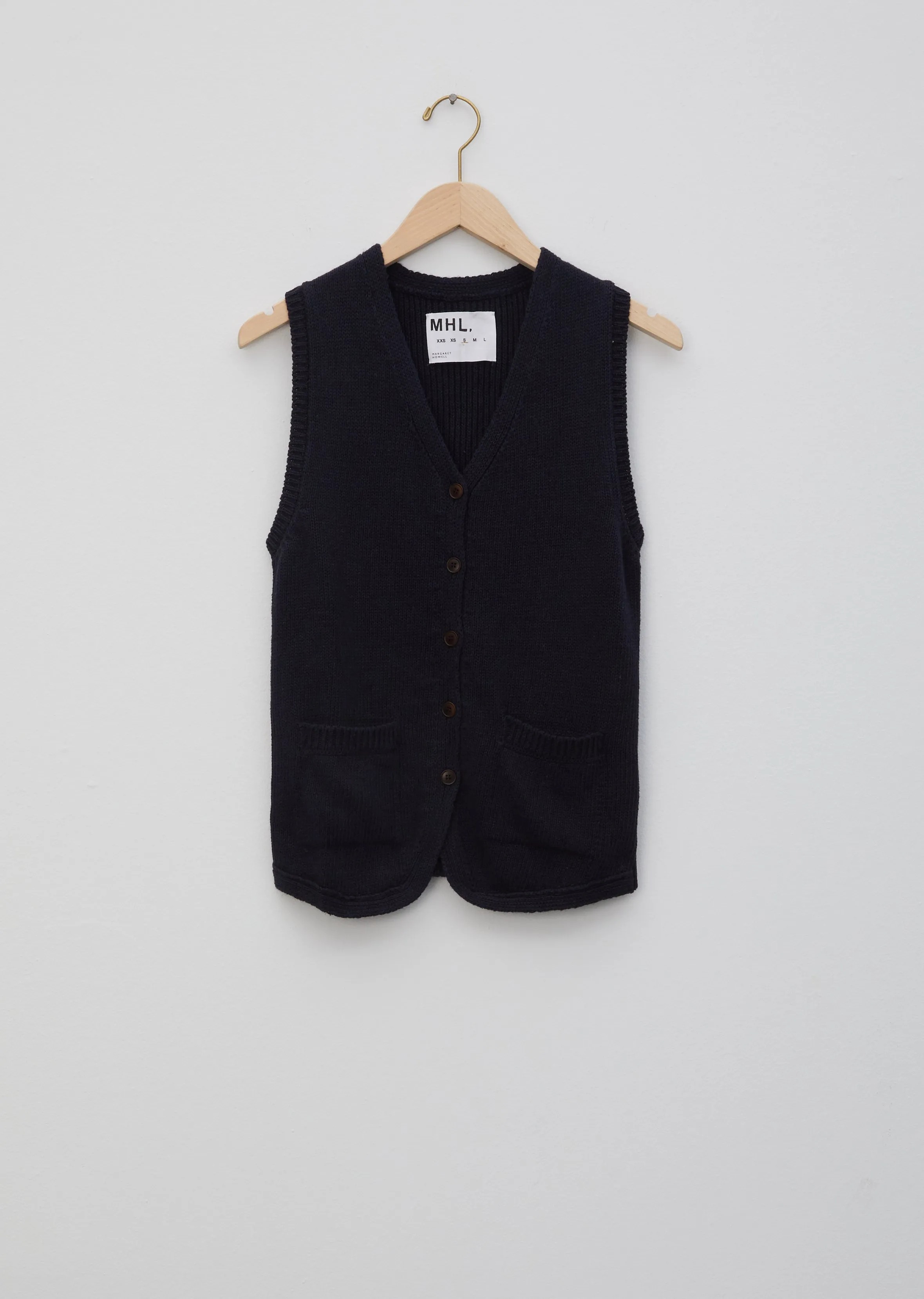 Linen Cotton Rib Back Waistcoat