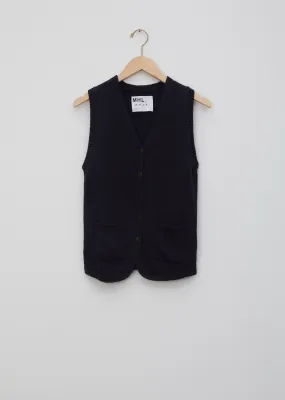 Linen Cotton Rib Back Waistcoat