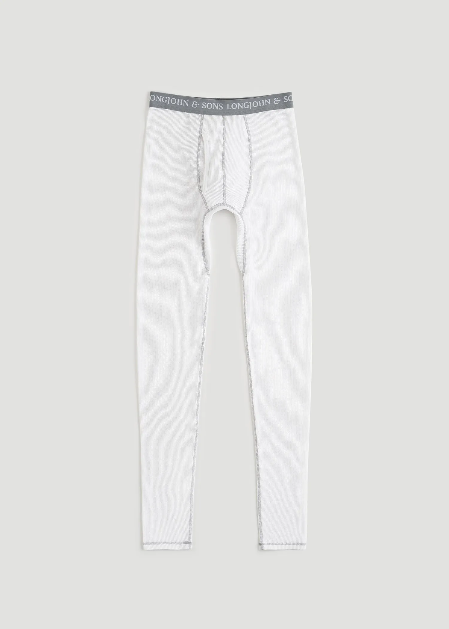 LJ&S Long Thermal Underwear in White - Bottoms for Tall Men