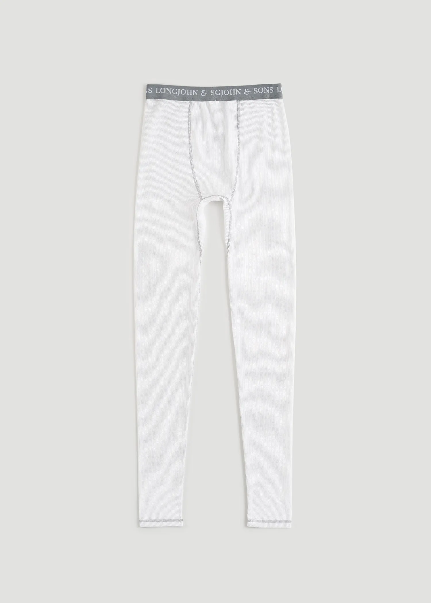 LJ&S Long Thermal Underwear in White - Bottoms for Tall Men