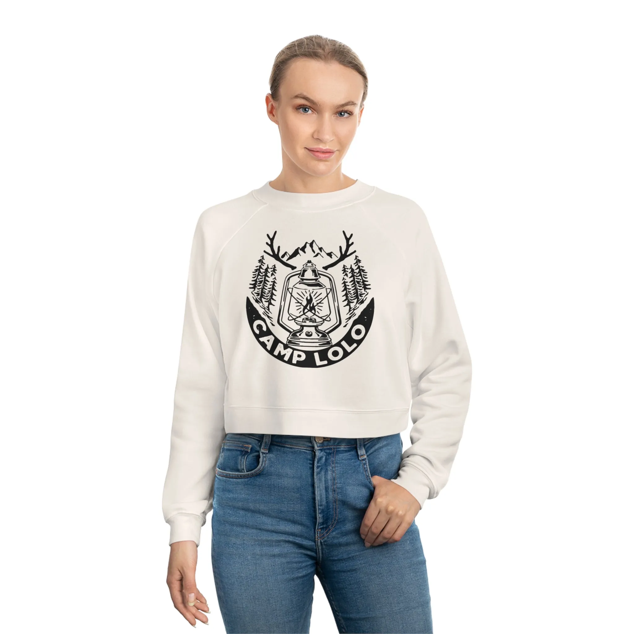 Lolo Camp Lantern Cropped Fleece Pullover