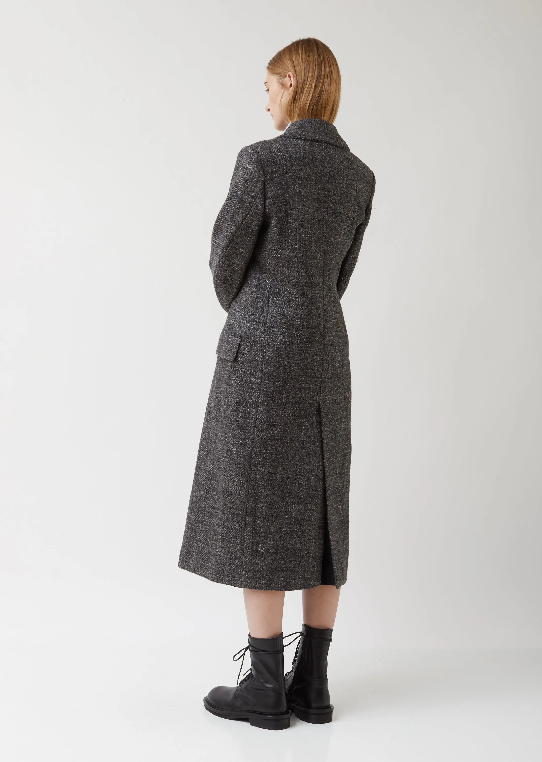 Long Tailored Wool Coat