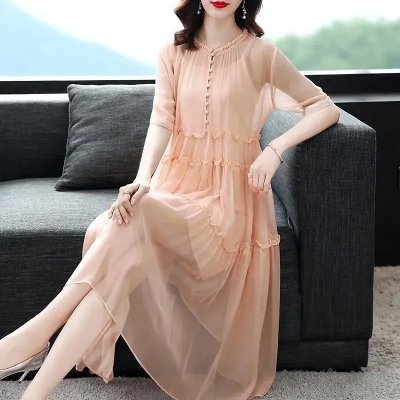 Loose Temperament Slimming Midi Dress