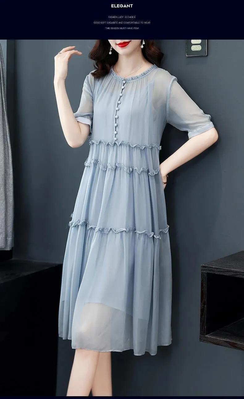 Loose Temperament Slimming Midi Dress