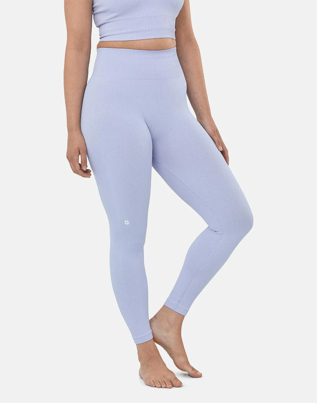 Lotus Rib Knit Legging in Lilac