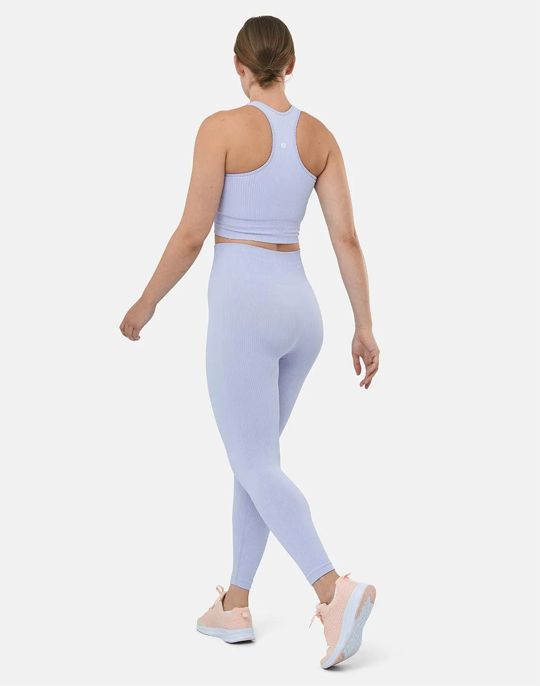 Lotus Rib Knit Legging in Lilac