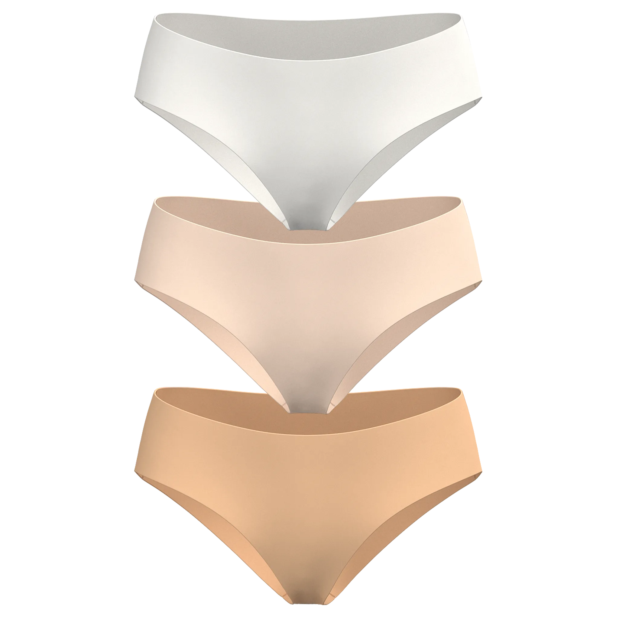 Low Rise Hipster 3 Pack [Light Neutrals]