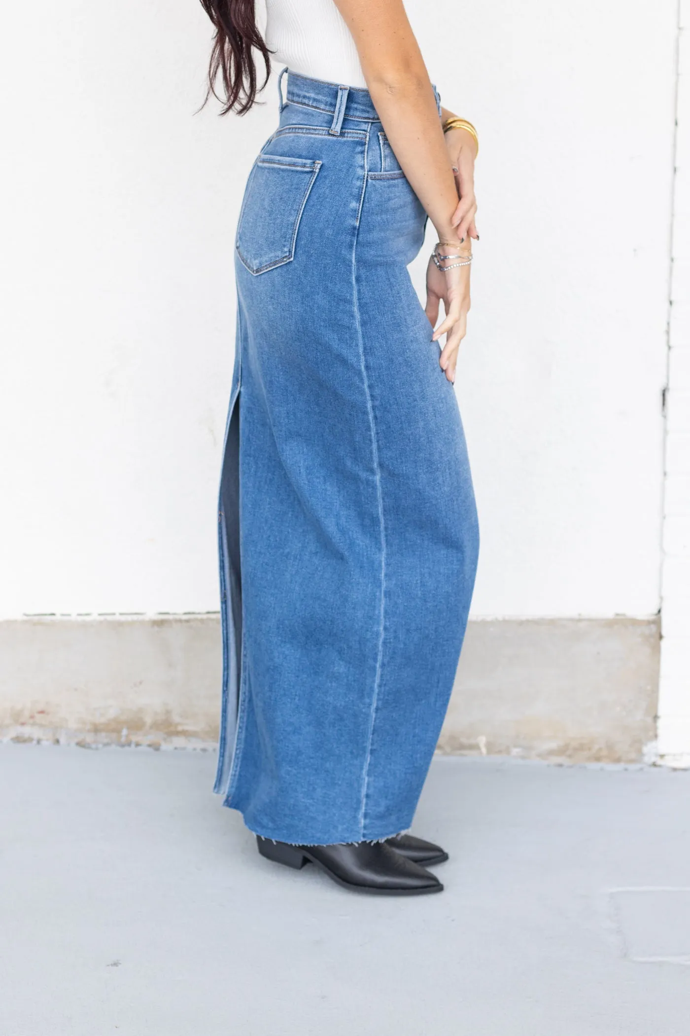 LUNA DENIM SKIRT