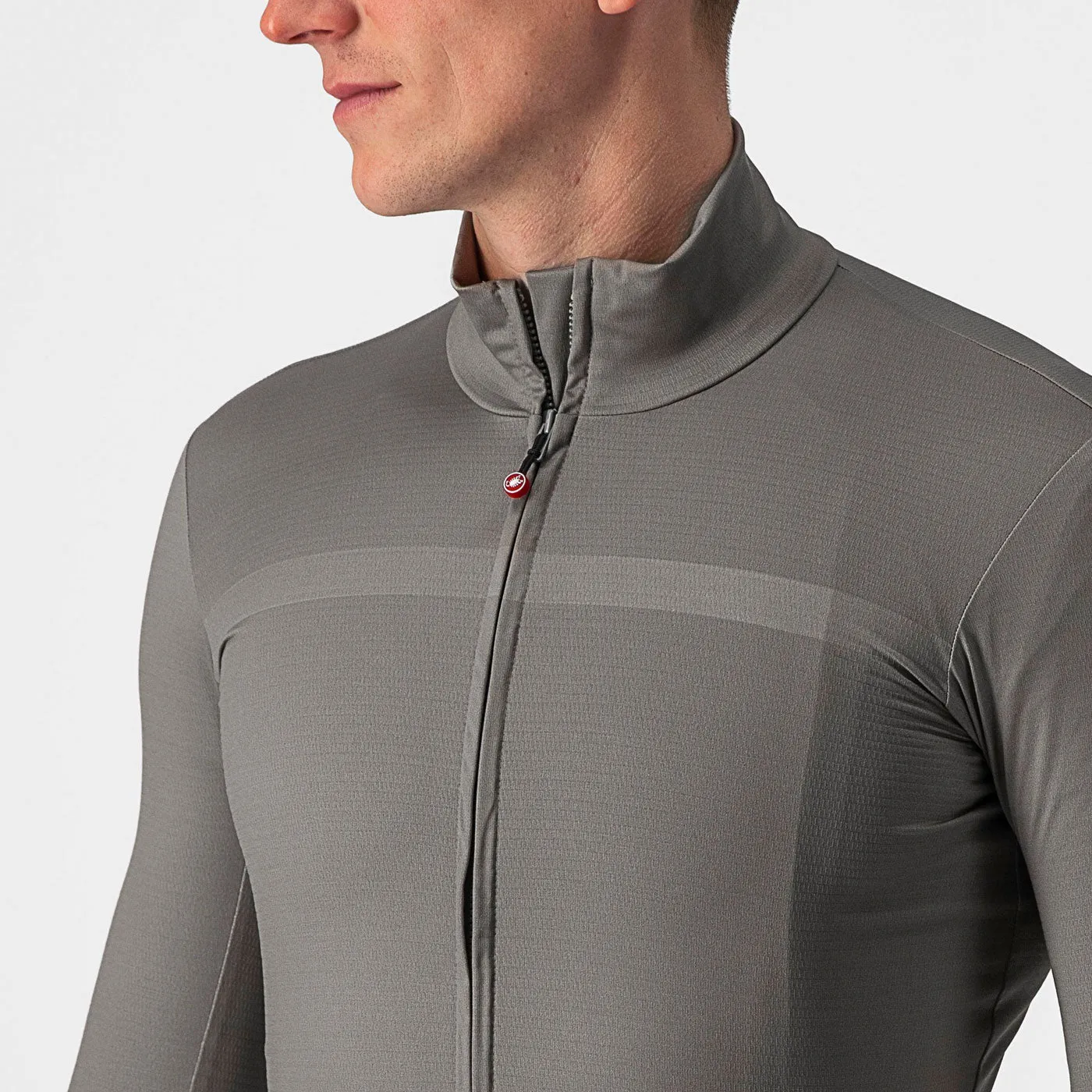 Maglia maniche lunghe Castelli Pro Mid - Grigio chiaro