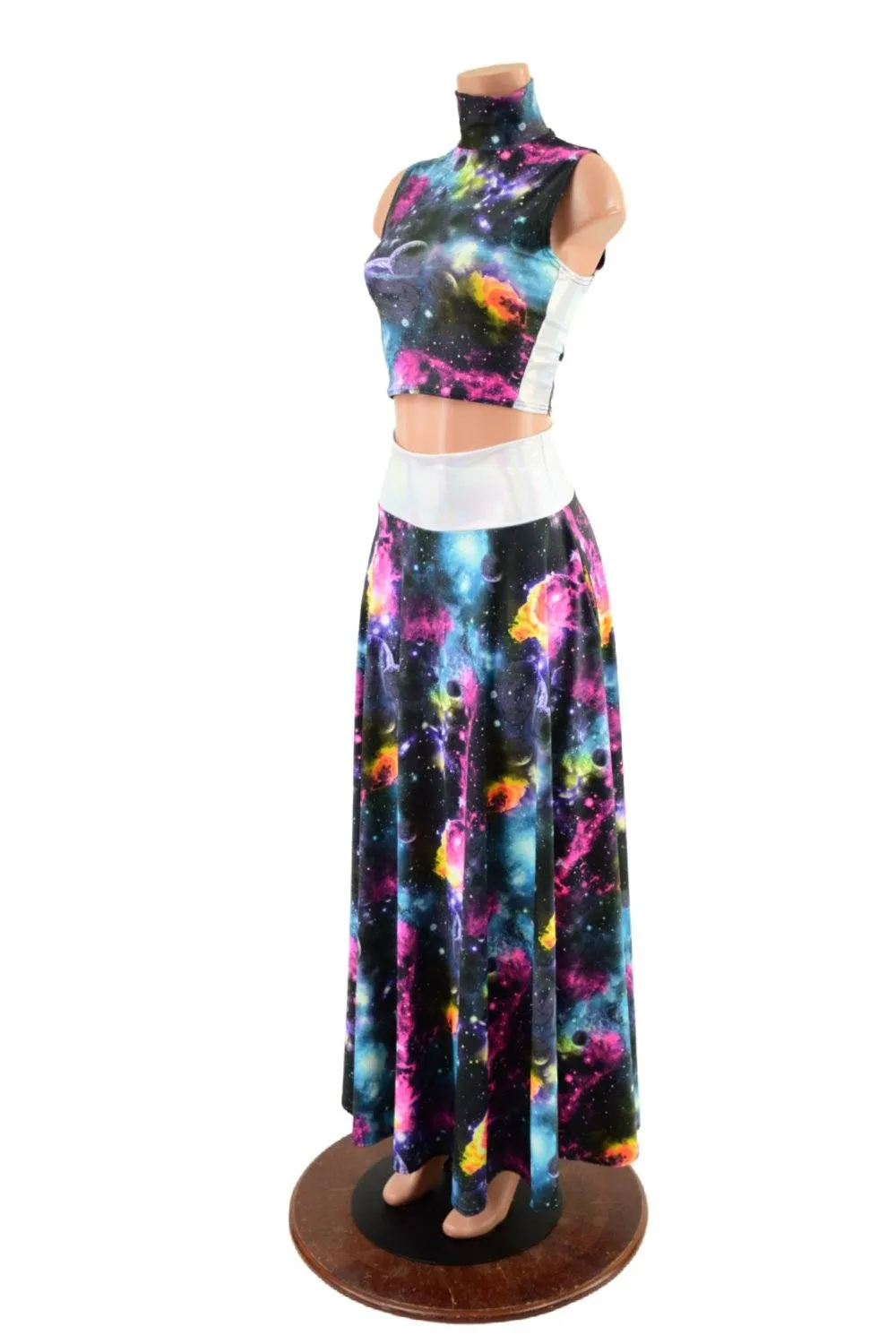 Maxi Skirt and Crop Top Set