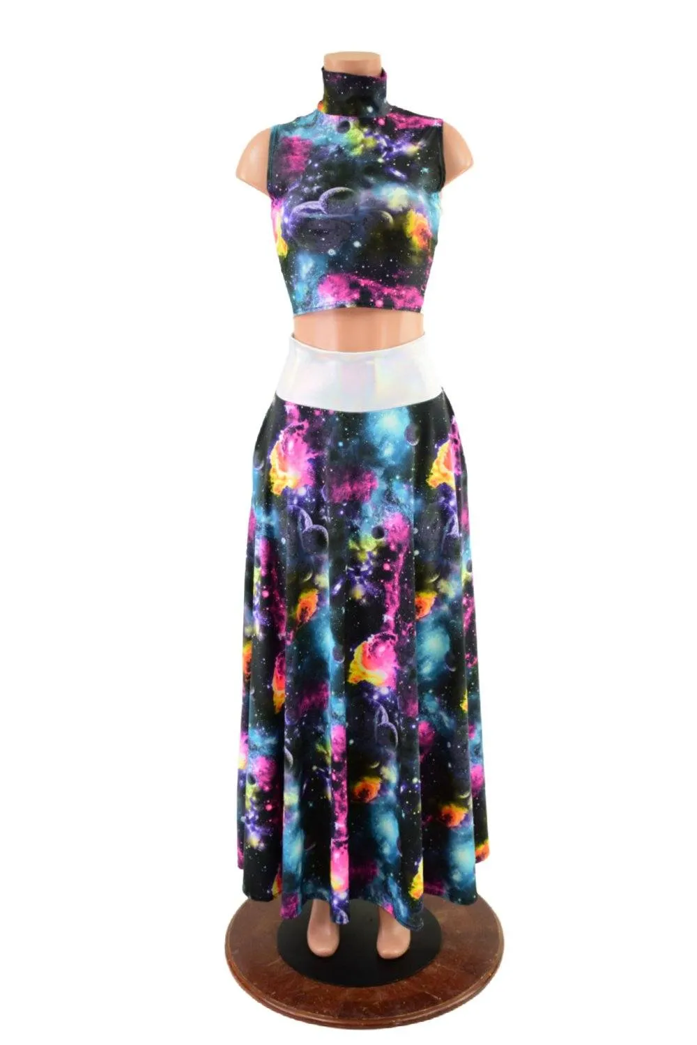 Maxi Skirt and Crop Top Set