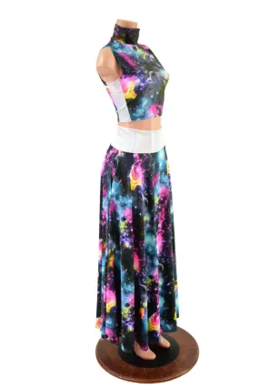 Maxi Skirt and Crop Top Set