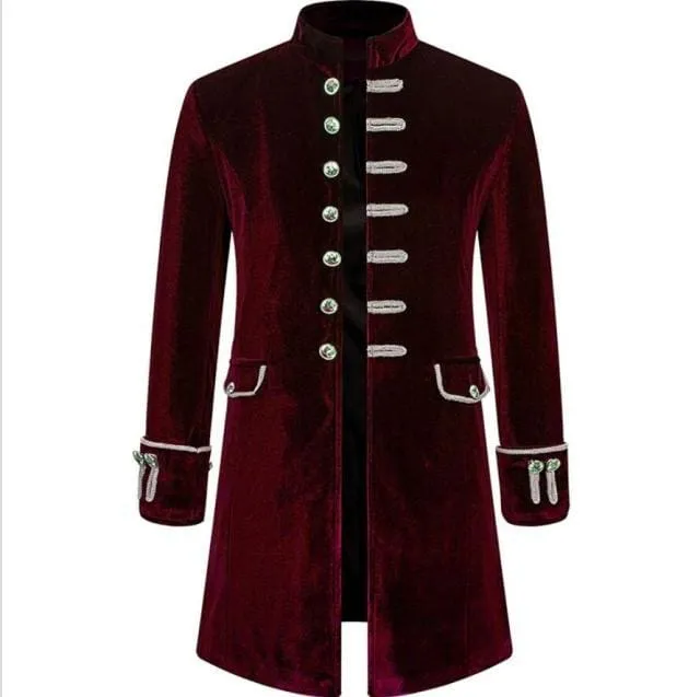 Men Steampunk Jacket Gothic Victorian Coat