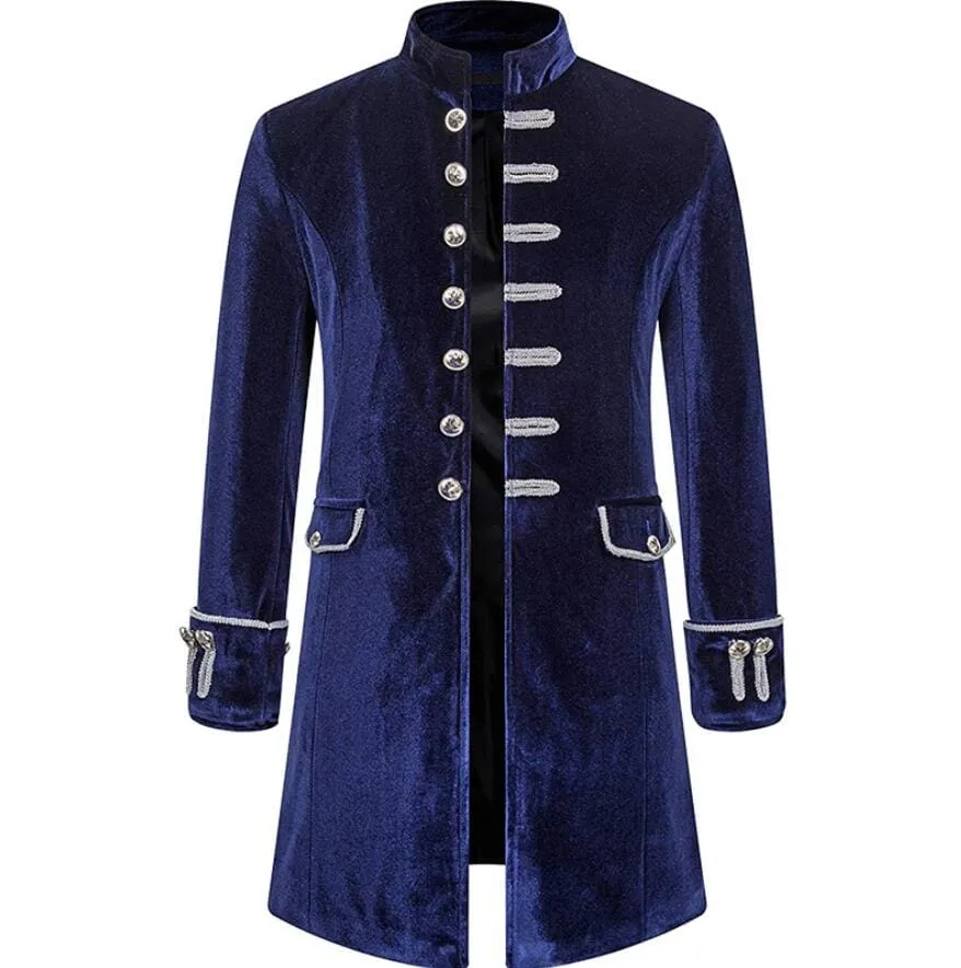 Men Steampunk Jacket Gothic Victorian Coat