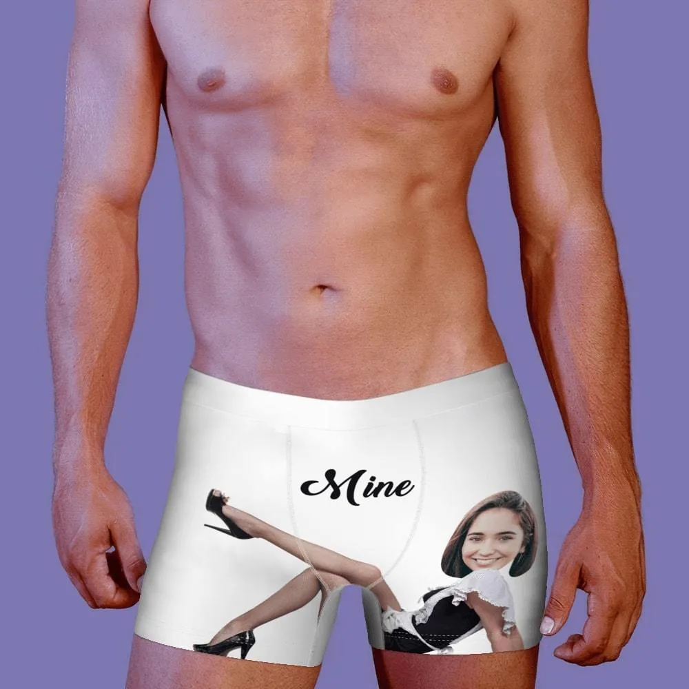 Men's Custom Face Boxer Shorts, Put Face On Underwear-Mine