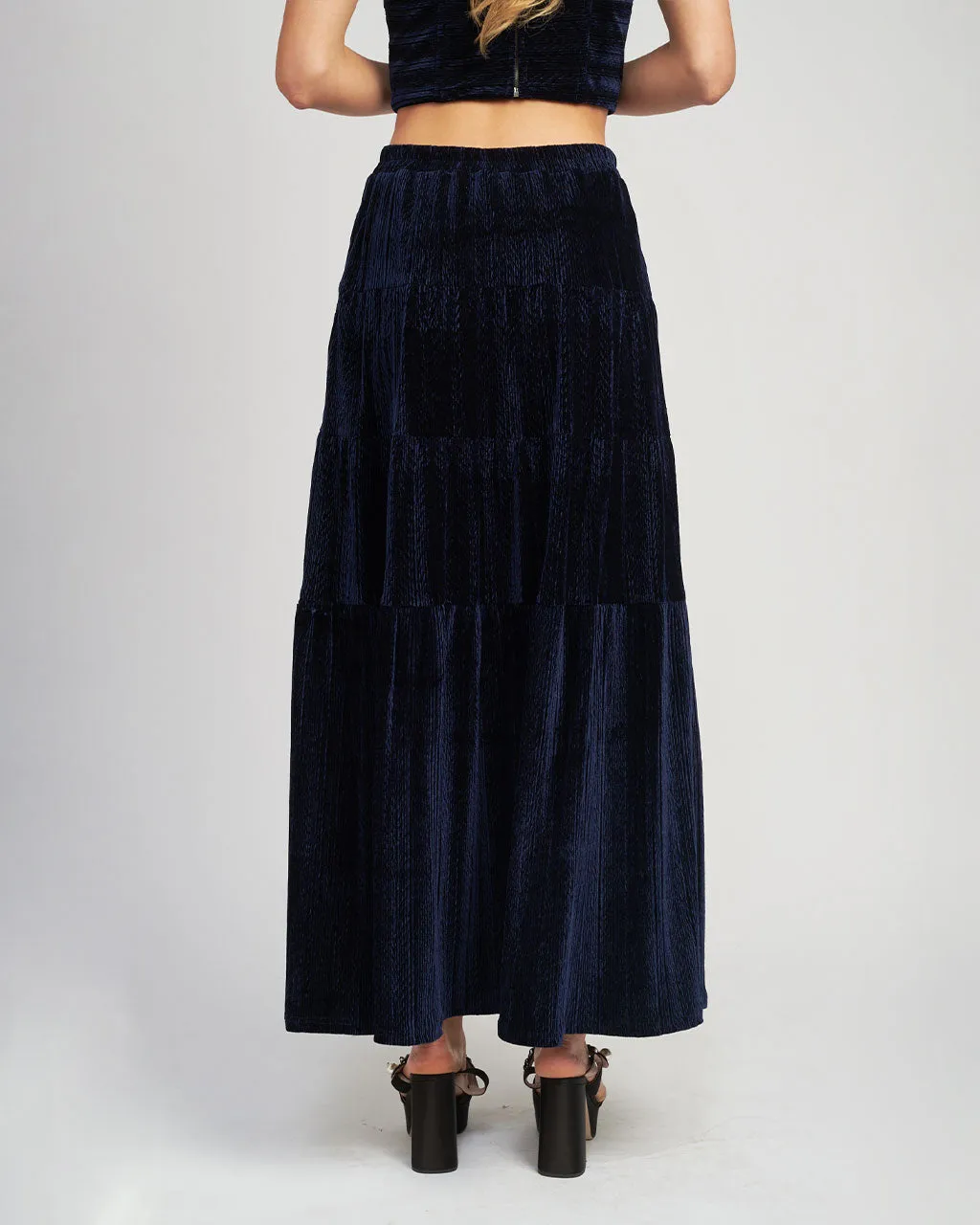 Micah Midi Skirt - Navy