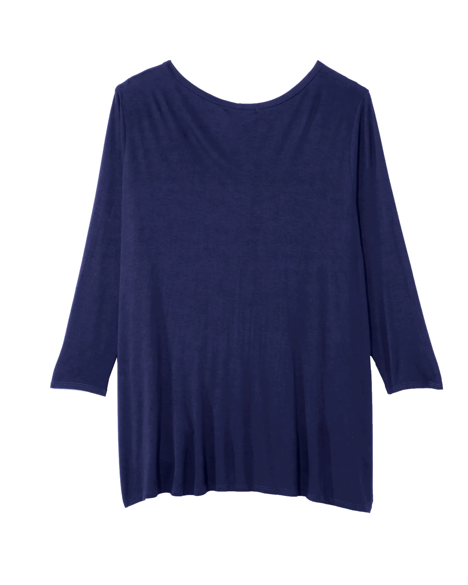 Michelle Asymmetric Detailed Tee | Navy