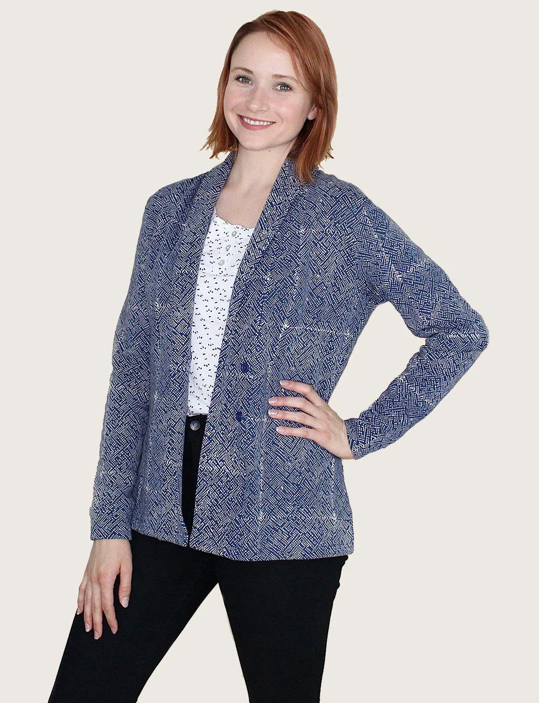 Mila Short Organic Fleece Blazer