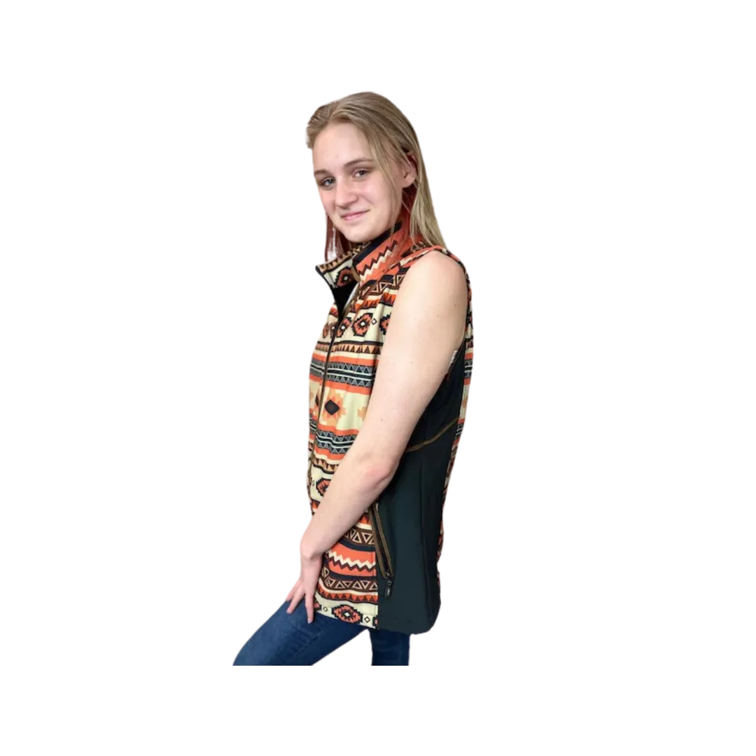 Montana Co Women's Puffer Aztec Vest