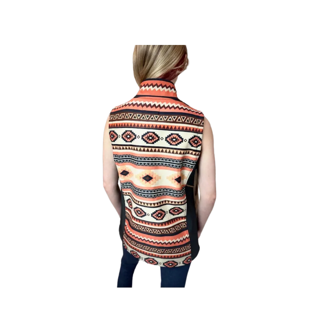 Montana Co Women's Puffer Aztec Vest