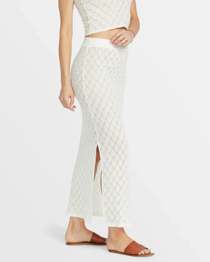 Only You Midi Skirt - Salt Crystal