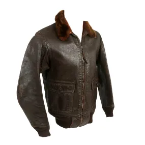 Original U.S. WWII Pilot G-1 Leather Flying Jacket